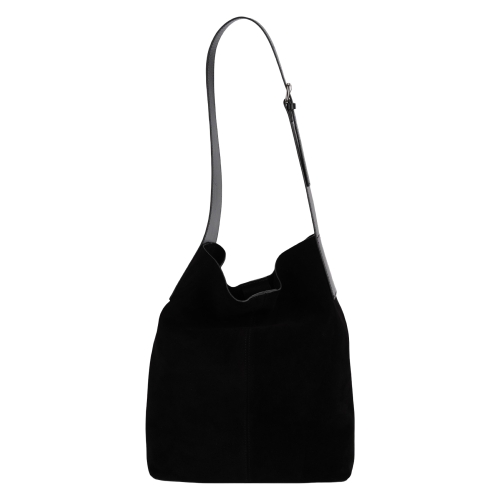 Сумка-шоппер жіноча замшева Enzo Nori EN1079-1106-KR01 чорна