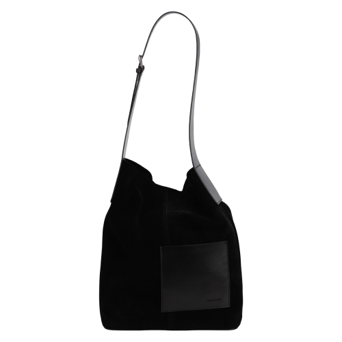 Сумка-шоппер жіноча замшева Enzo Nori EN1079-1106-KR01 чорна