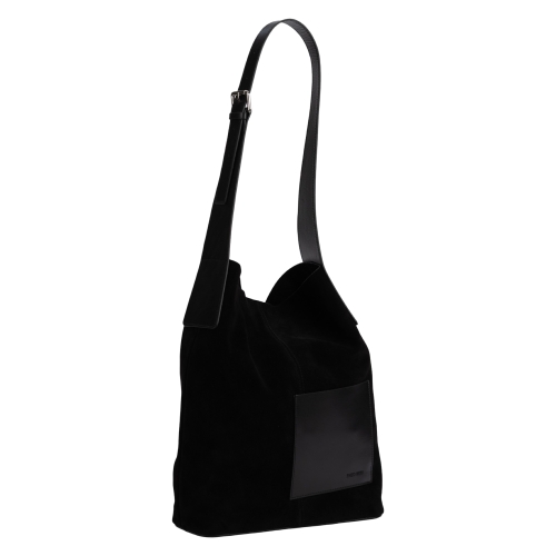 Сумка-шоппер жіноча замшева Enzo Nori EN1079-1106-KR01 чорна