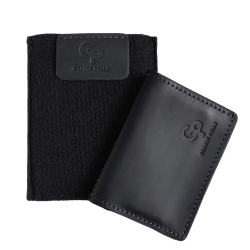 Обкладинка для документів шкіряна Grande Pelle 221110 чорна (айди карта, права)