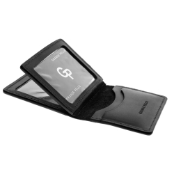 Обкладинка для документів шкіряна Grande Pelle 221110 чорна (айди карта, права)