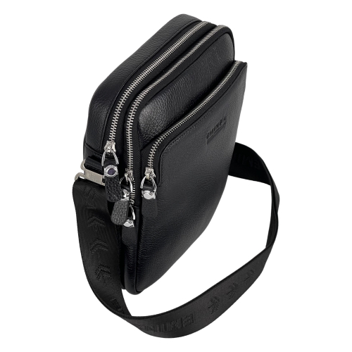 Сумка чоловіча шкіряна Eminsa 6147 37-1 чорна