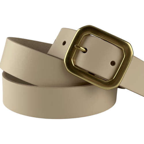 Ремінь жіночий шкіряний Кремінь 05.35.00.28 125 см молочний