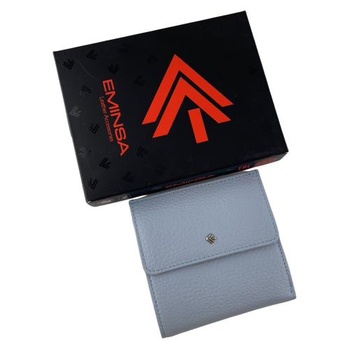 Кошелек женский кожаный Eminsa 2068 37-33 светло-голубой