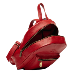 Рюкзак жіночий шкіряний Vittorio Safino VS 183Б червоний