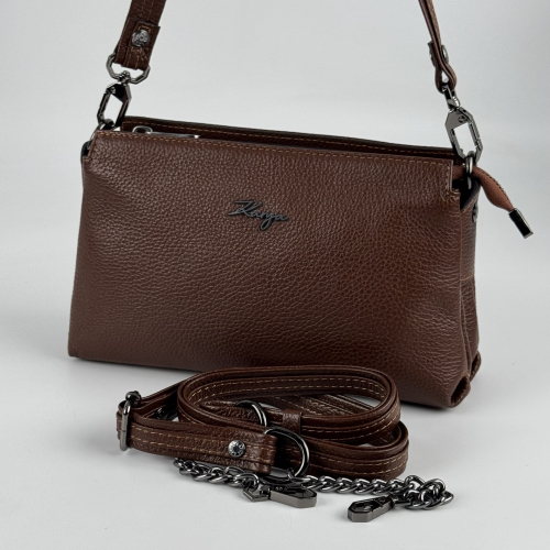 Сумка женская кожаная Karya 5072-38 коричневая