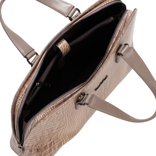 Сумка-портфель жіночий шкіряний Tony Bellucci 0485-354 світло-коричневий