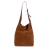 Сумка-шоппер жіноча замшева Enzo Nori EN1079-1101-KR3 коричнева