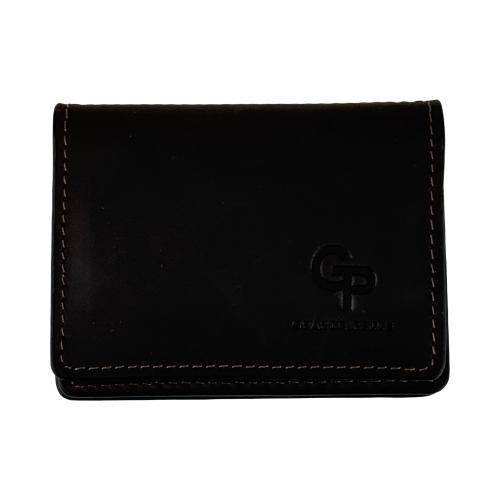 Обложка для документов кожаная Grande Pelle 221120 темно-коричневая (айди карта, права)