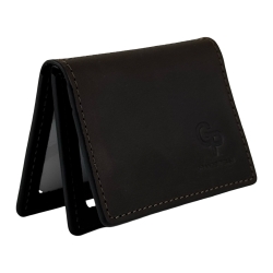 Обложка для документов кожаная Grande Pelle 221120 темно-коричневая (айди карта, права)