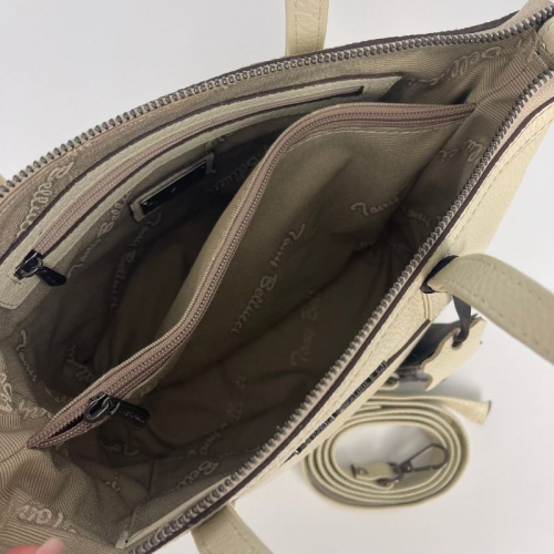 Сумка женская кожаная Tony Bellucci 0325-201 бежевая