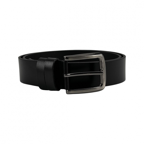 ​Ремінь чоловічий шкіряний Bond Non 44000 125 см чорний