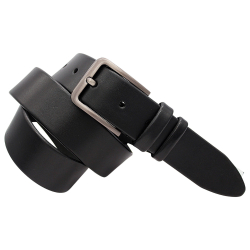 Ремень мужской кожаный Кремень 06.40.00.15 батальный черный 150 см