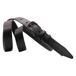 Ремінь жіночий шкіряний Кремінь 05.30.00.105 чорний 130 см