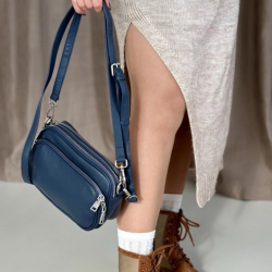 Сумка жіноча шкіряна Bags4Life 8545 синя