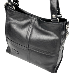 Сумка жіноча шкіряна Karya 2352-612 чорна