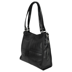Сумка жіноча шкіряна Karya 2352-612 чорна