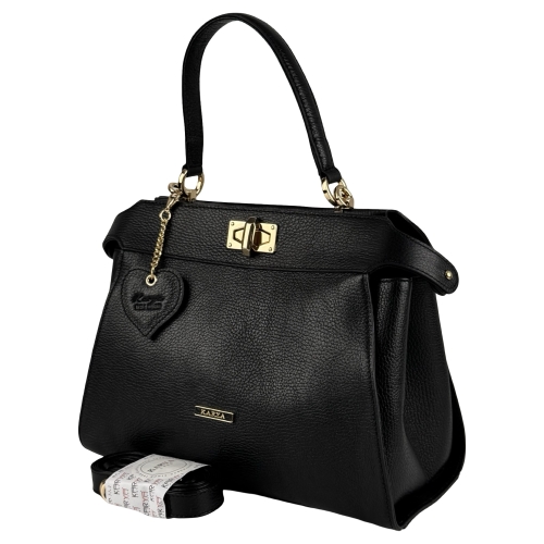 Сумка жіноча шкіряна Karya 2571-45 чорна