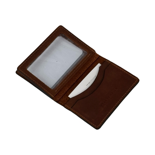 Обложка для документов кожаная Grande Pelle 221123 коричневая (айди карта, права)