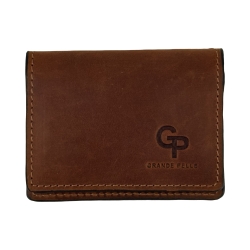 Обложка для документов кожаная Grande Pelle 221123 коричневая (айди карта, права)