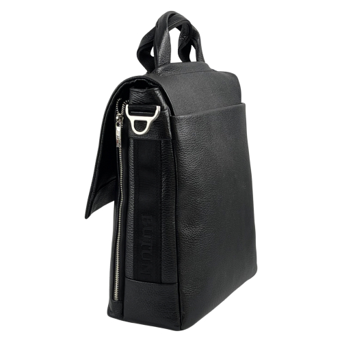 Сумка чоловіча шкіряна Butun 3025-004 001 чорна