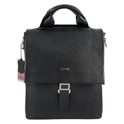 Сумка чоловіча шкіряна Butun 3025-004 001 чорна