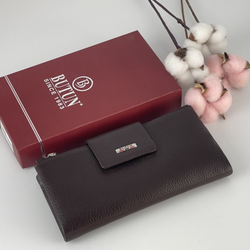 Гаманець жіночий шкіряний Butun 507-004 004 темно-коричневий