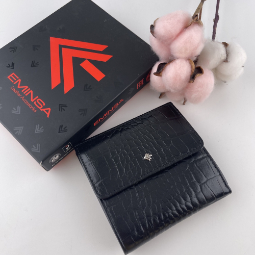 Кошелек женский кожаный Eminsa 2068 4-1 черный