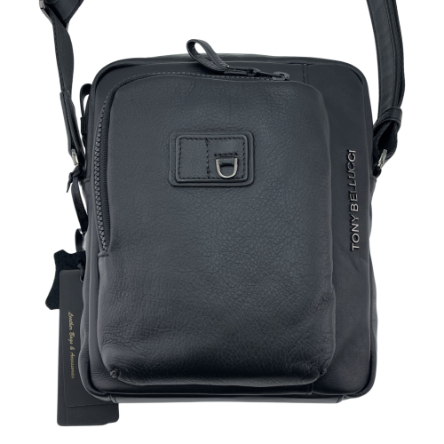 Сумка чоловіча шкіряна Tony Bellucci T5238-1 чорна