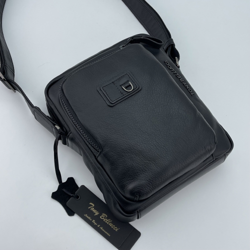 Сумка чоловіча шкіряна Tony Bellucci T5238-1 чорна