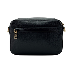 Сумка крос-боді жіноча шкіряна Enzo Nori EN1008-101 чорна