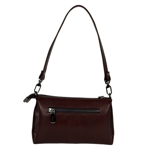 Сумка жіноча шкіряна Karya 5070 винна