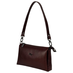 Сумка женская кожаная Karya 5070 винная