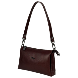 Сумка жіноча шкіряна Karya 5070 винна