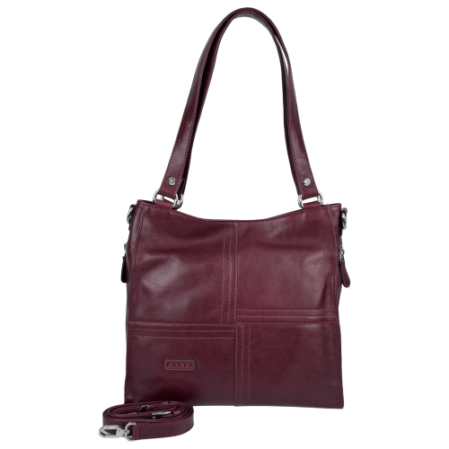 Сумка женская кожаная Karya 2352-618 марсала