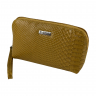 Косметичка жіноча шкіряна Eminsa 2071 жовта рептилія