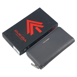 Кошелек женский кожаный Eminsa 2159 32-39 серебристый