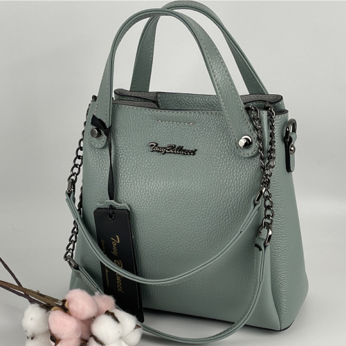 Сумка женская кожаная Tony Bellucci 0497-207 фисташковая