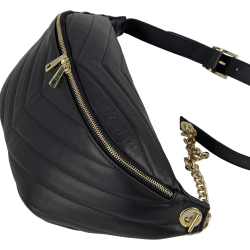 Сумка крос-боді жіноча шкіряна Genuine Leather 1035 чорна