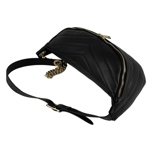 Сумка крос-боді жіноча шкіряна Genuine Leather 1035 чорна