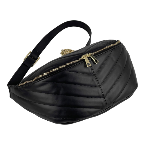 Сумка крос-боді жіноча шкіряна Genuine Leather 1035 чорна