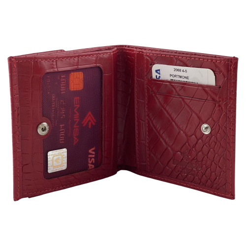 Кошелек женский кожаный Eminsa 2068 4-5 красный