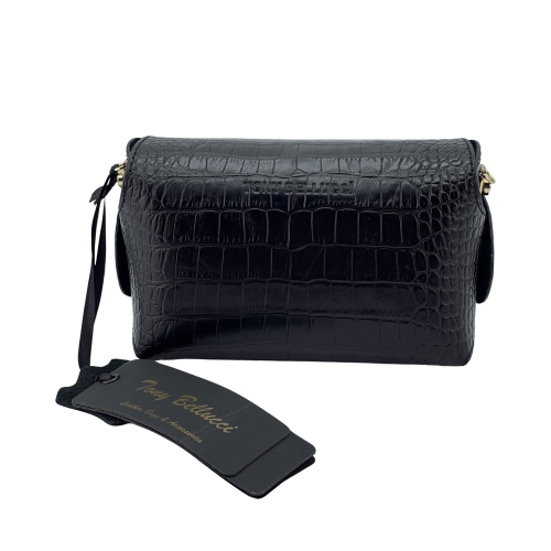 Сумка крос-боді жіноча шкіряна Tony Bellucci 0692-356 чорна