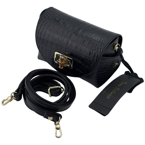 Сумка крос-боді жіноча шкіряна Tony Bellucci 0692-356 чорна