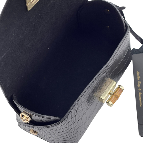 Сумка крос-боді жіноча шкіряна Tony Bellucci 0692-356 чорна