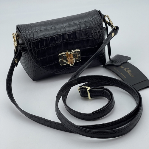 Сумка крос-боді жіноча шкіряна Tony Bellucci 0692-356 чорна