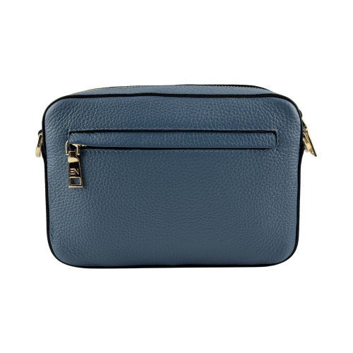 Сумка кросс-боди женская кожаная Enzo Nori EN1008-121 голубая