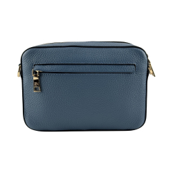 Сумка крос-боді жіноча шкіряна Enzo Nori EN1008-121 блакитна