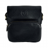 Сумка чоловіча шкіряна - месенджер Vittorio Safino VS 068 чорна