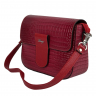 Сумка кросс-боди женская кожаная Karya 5068 фуксия кроко
